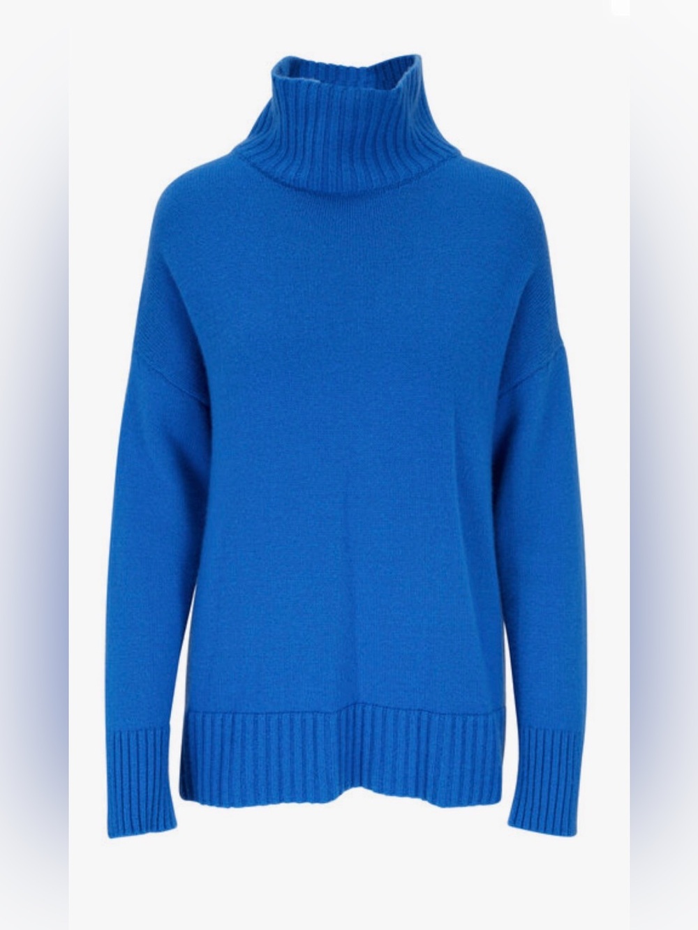 NEW Lafayette 148 New York Ultramarine Cashmere Turtleneck Sweater Sz XL $998